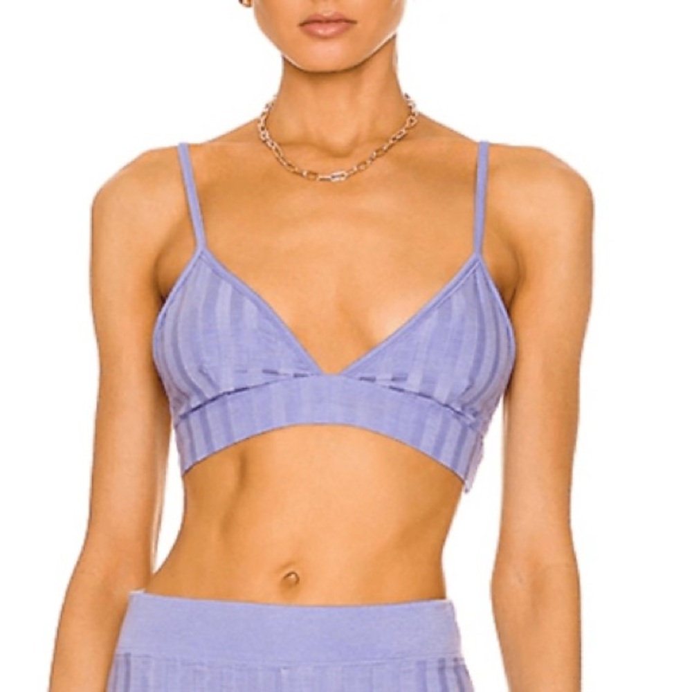 Jonathan Simkai Rikki Ribbed Jersey Bralette